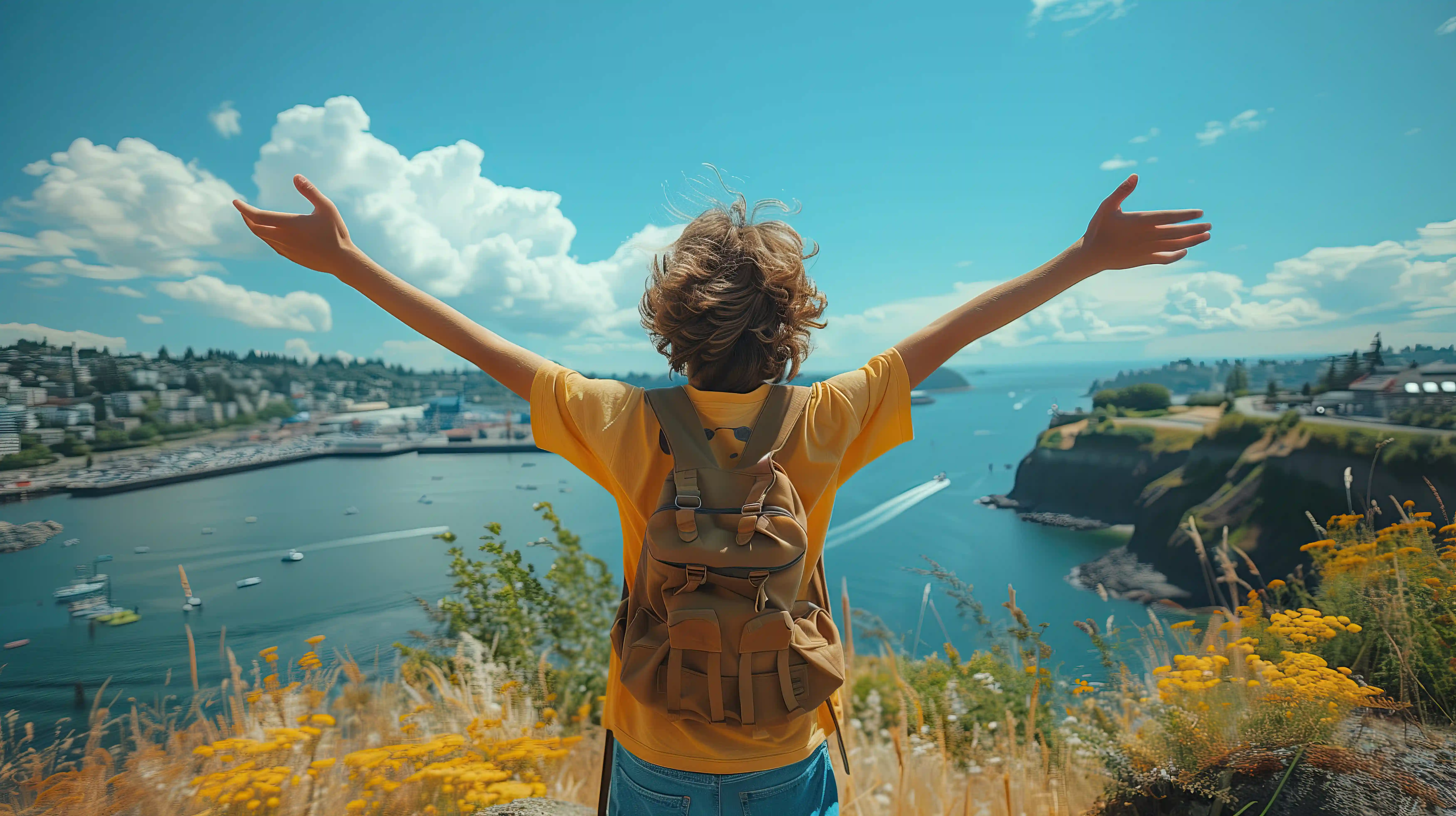 Traveler using Mapians eSIM