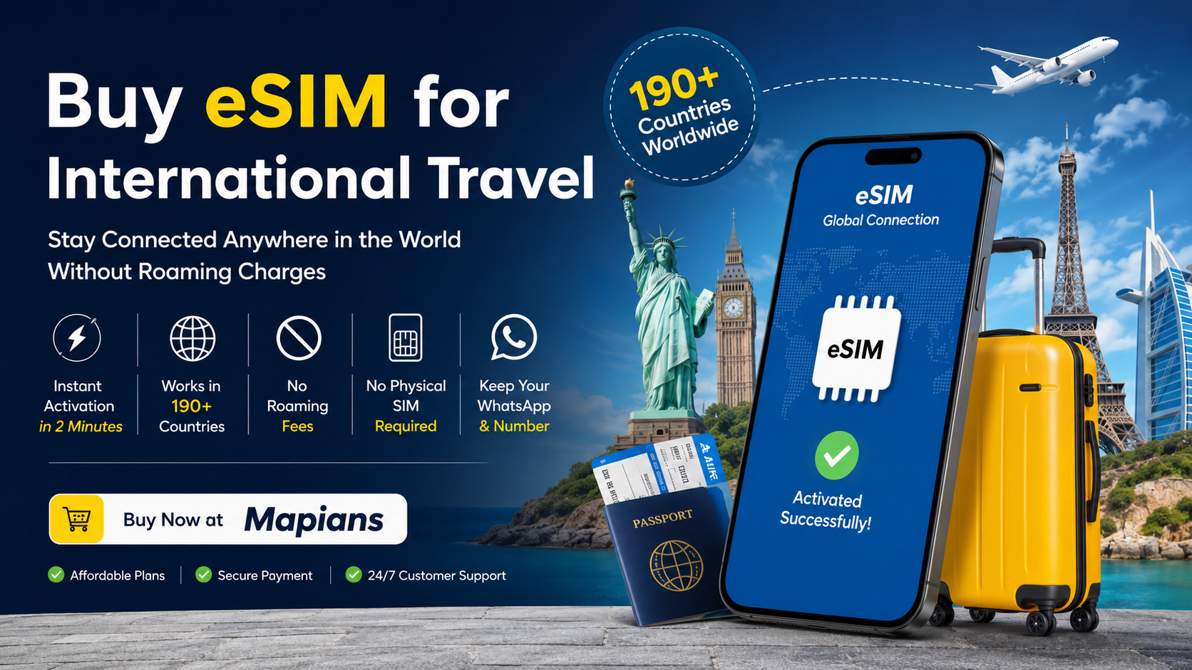 Buy eSIM for International Travel  Stay Connected Anywhere Without Roaming Charges