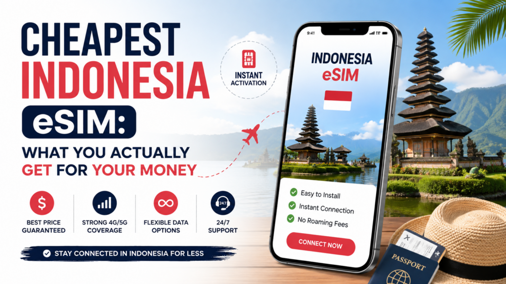 Cheapest Indonesia eSIM