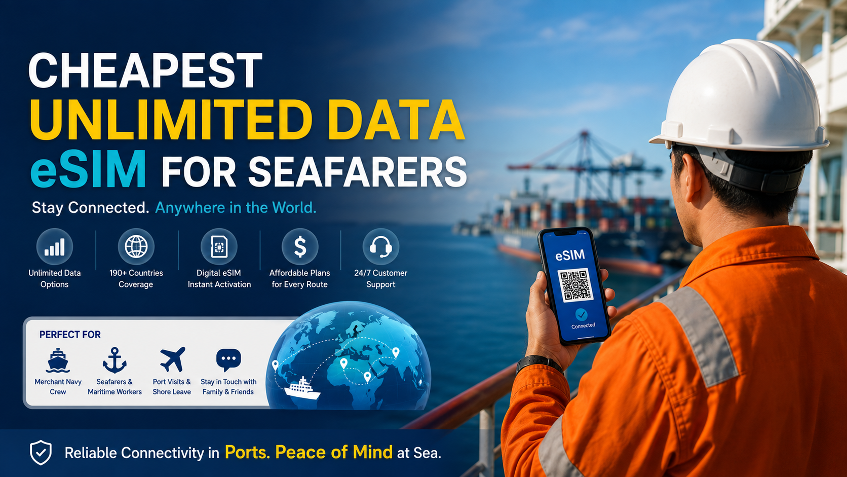 Cheapest Unlimited Data eSIM for Seafarers in 2026: Best Options, Prices &amp; Buying Guide