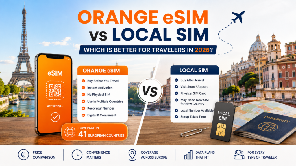 Orange eSIM vs Local SIM in Europe